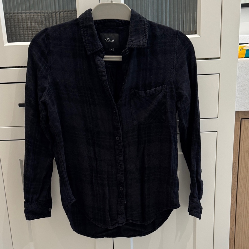 Rails Midnight blue plaid Women’s blouse